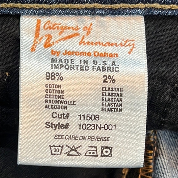 Citizens of Humanity Jeans 26 Diva Petite Bootcut Denim Low Rise - Picture 9 of 10